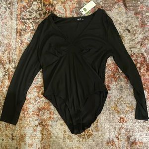 Black Long Sleeve Bodysuit - Balletcore Leotard